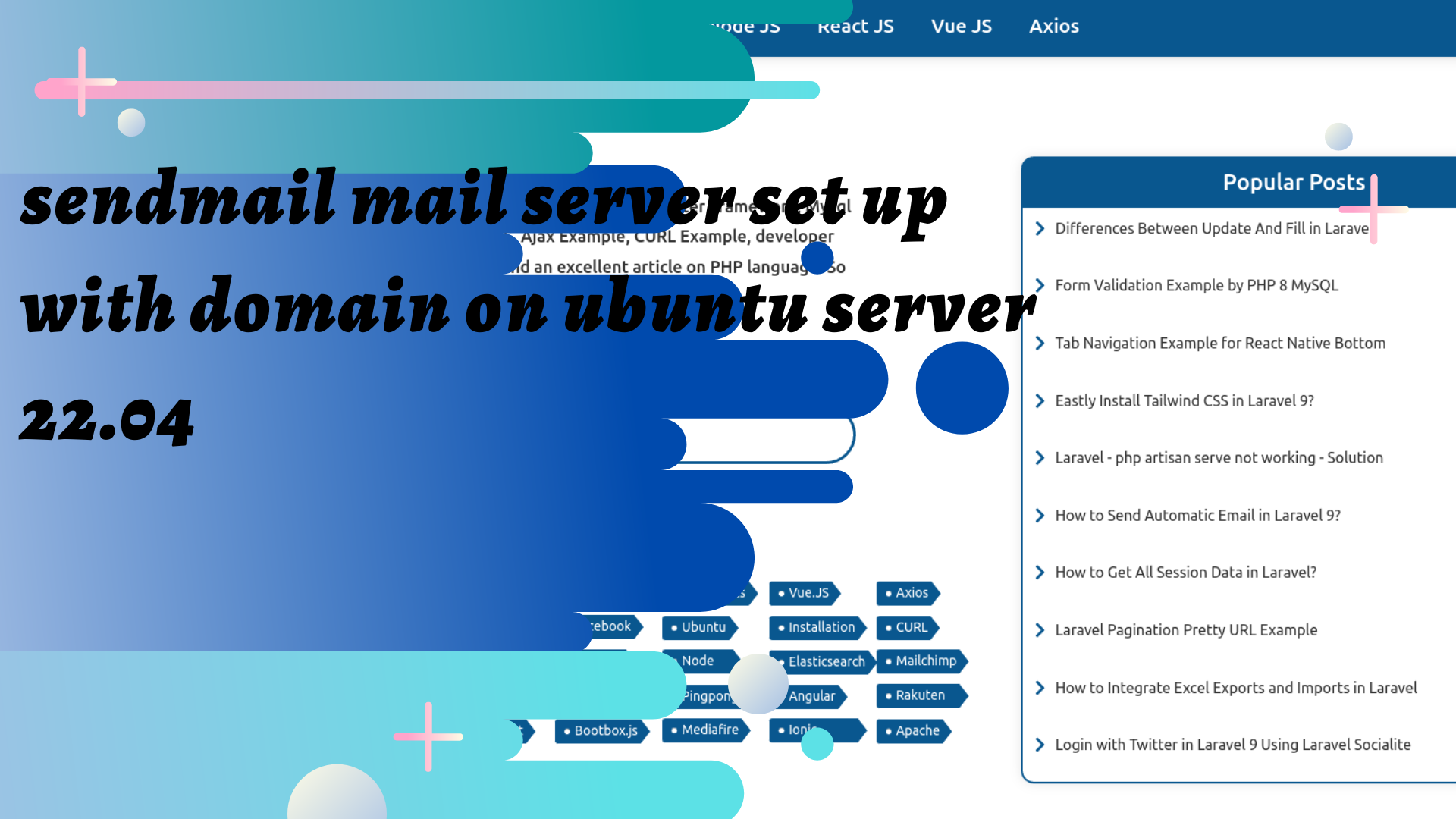 How to sendmail mail server set up with domain on ubuntu server 22.04